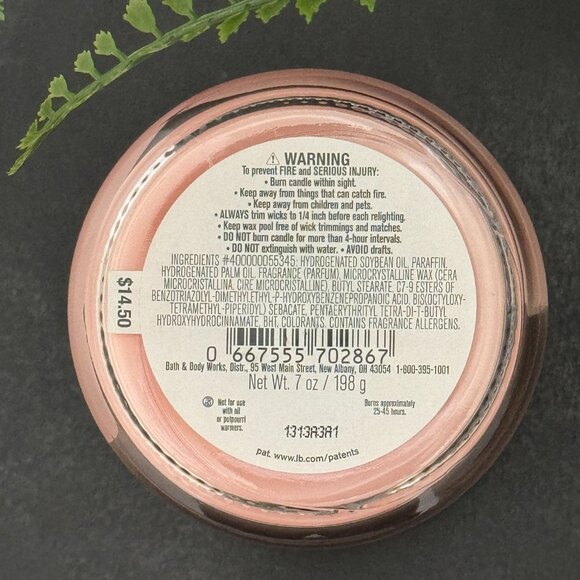 BBW Twisted Peppermint Bath & Body Works Mason Jar Single Wick Candle - Picture 10 of 10